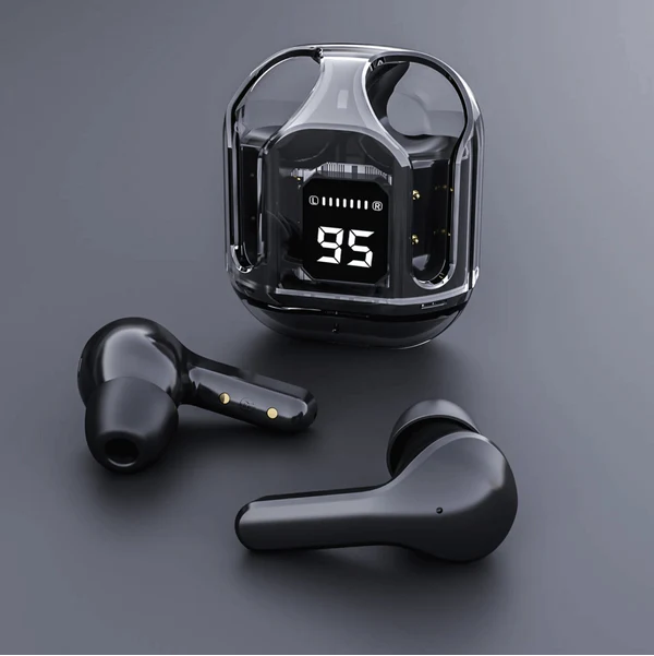 T6 Transparent Earbuds - Crystal Clear Design