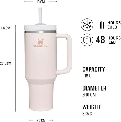 Stainless Steel Vacuum Insulated Tumbler with Lid and Straw