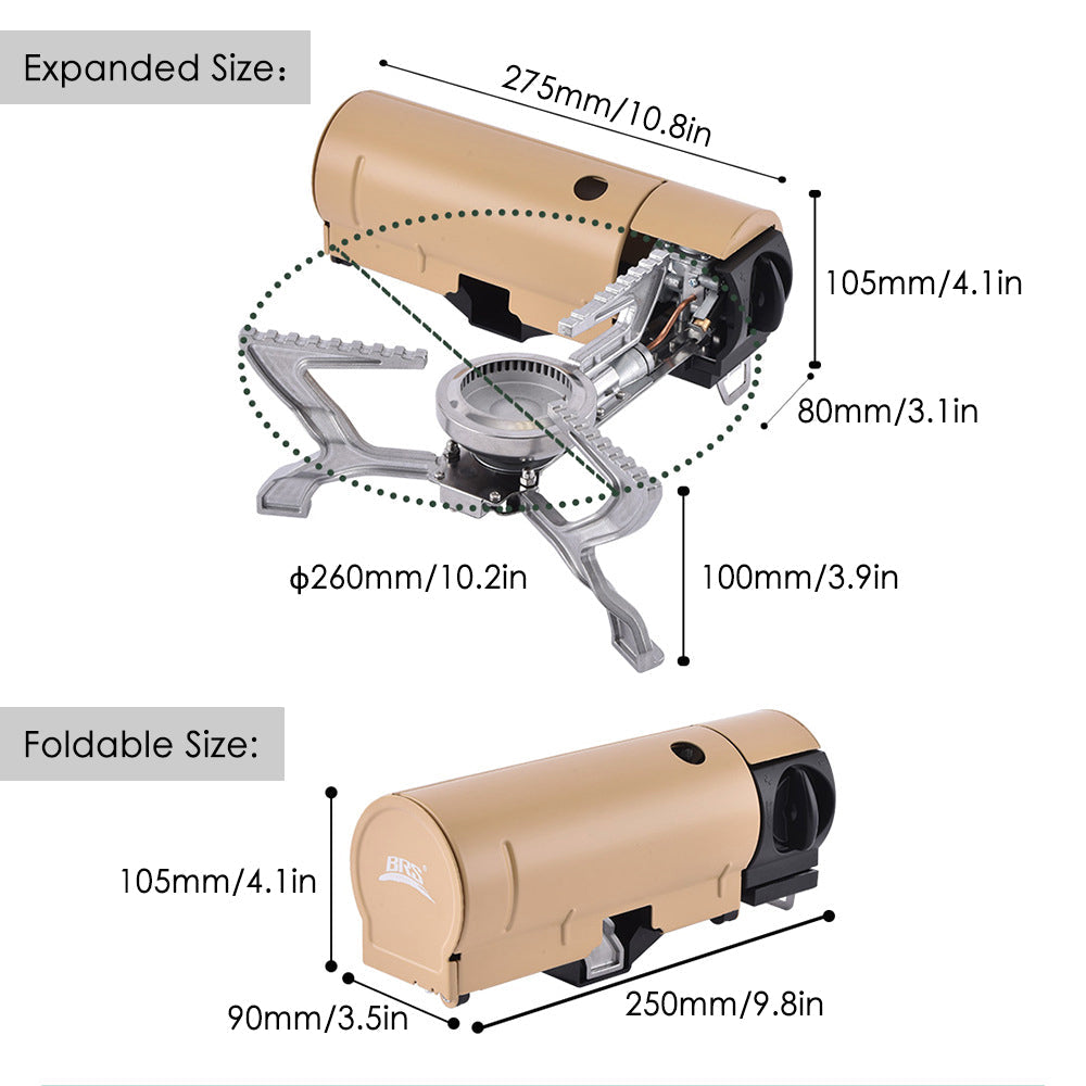 Portable Folding Gas Stove - Outdoor Cooking Made Easy