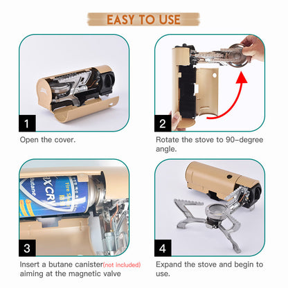 Portable Folding Gas Stove - Outdoor Cooking Made Easy