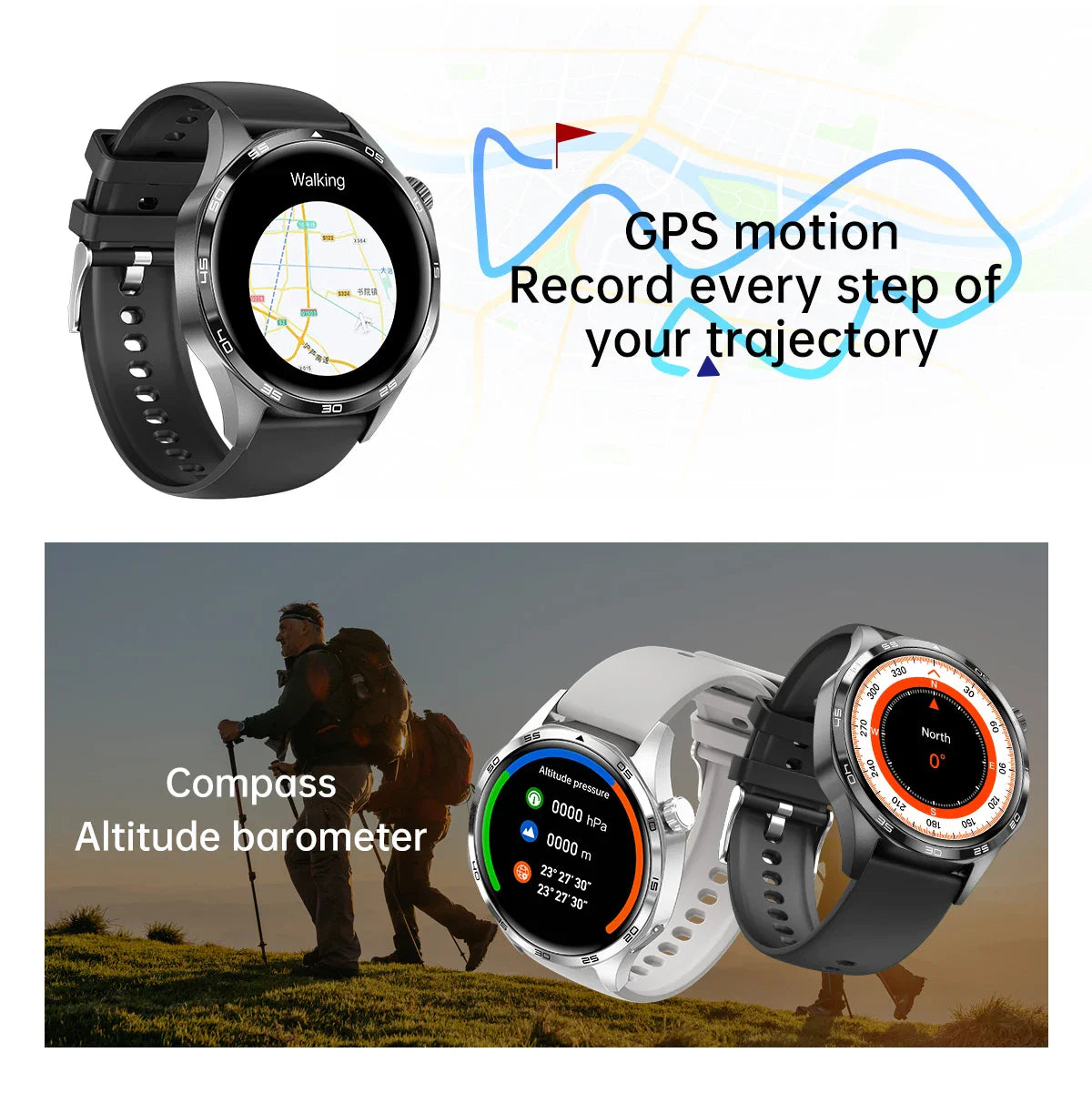 GT5 PRO Smartwatch: AMOLED, GPS & NFC