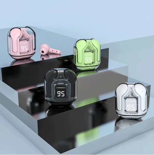 T6 Transparent Earbuds - Crystal Clear Design